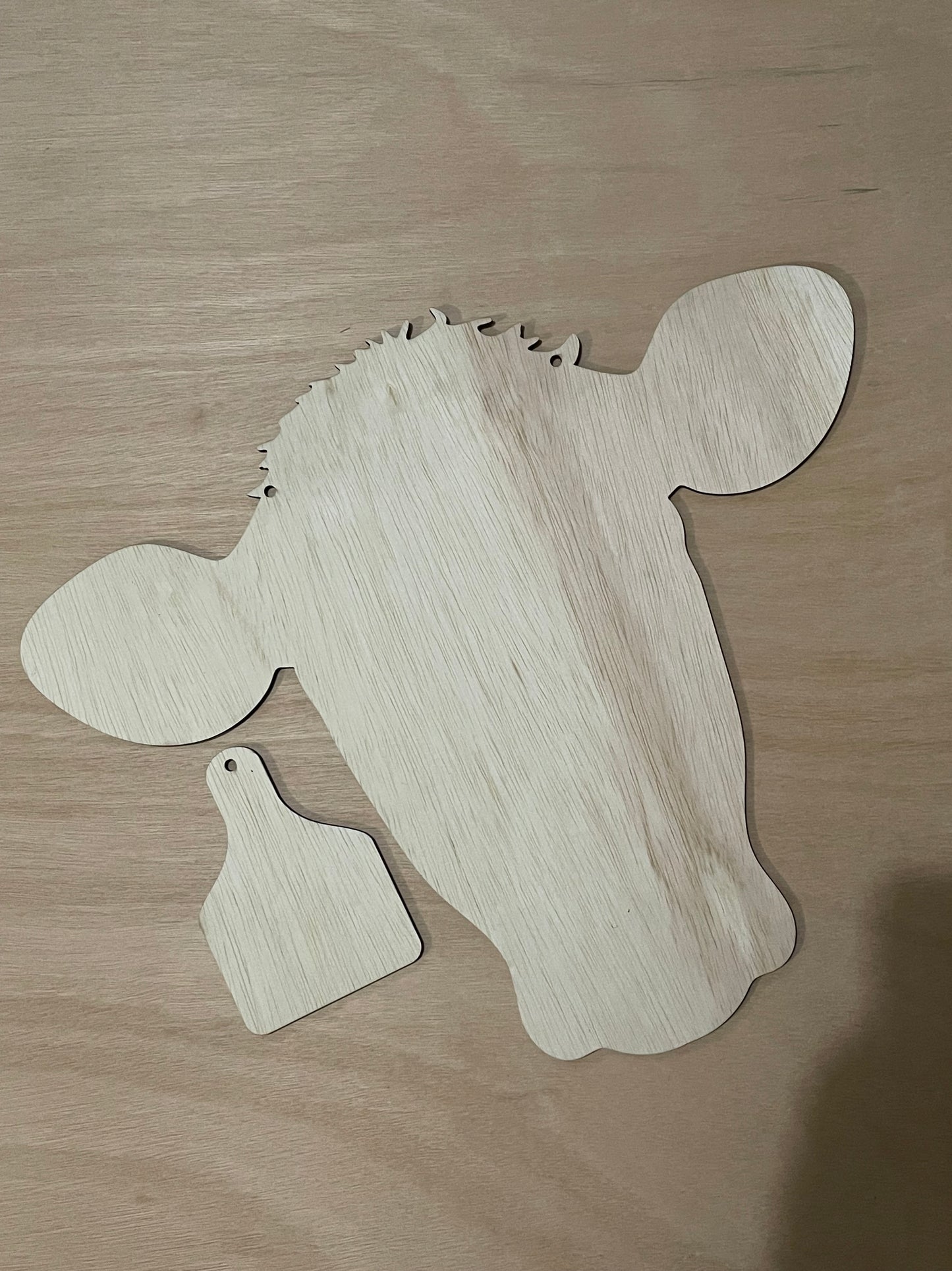 20” Cow and Ear Tag Sign Blank Set