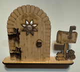 Fairy Door with Mail Box Standing Set