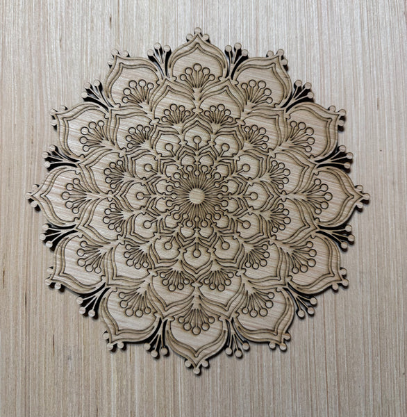 Mandala Unfinished wood cutout