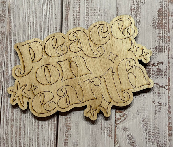 Peace on Earth Sign Blank