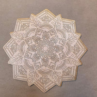 Mandala Unfinished wood cutout