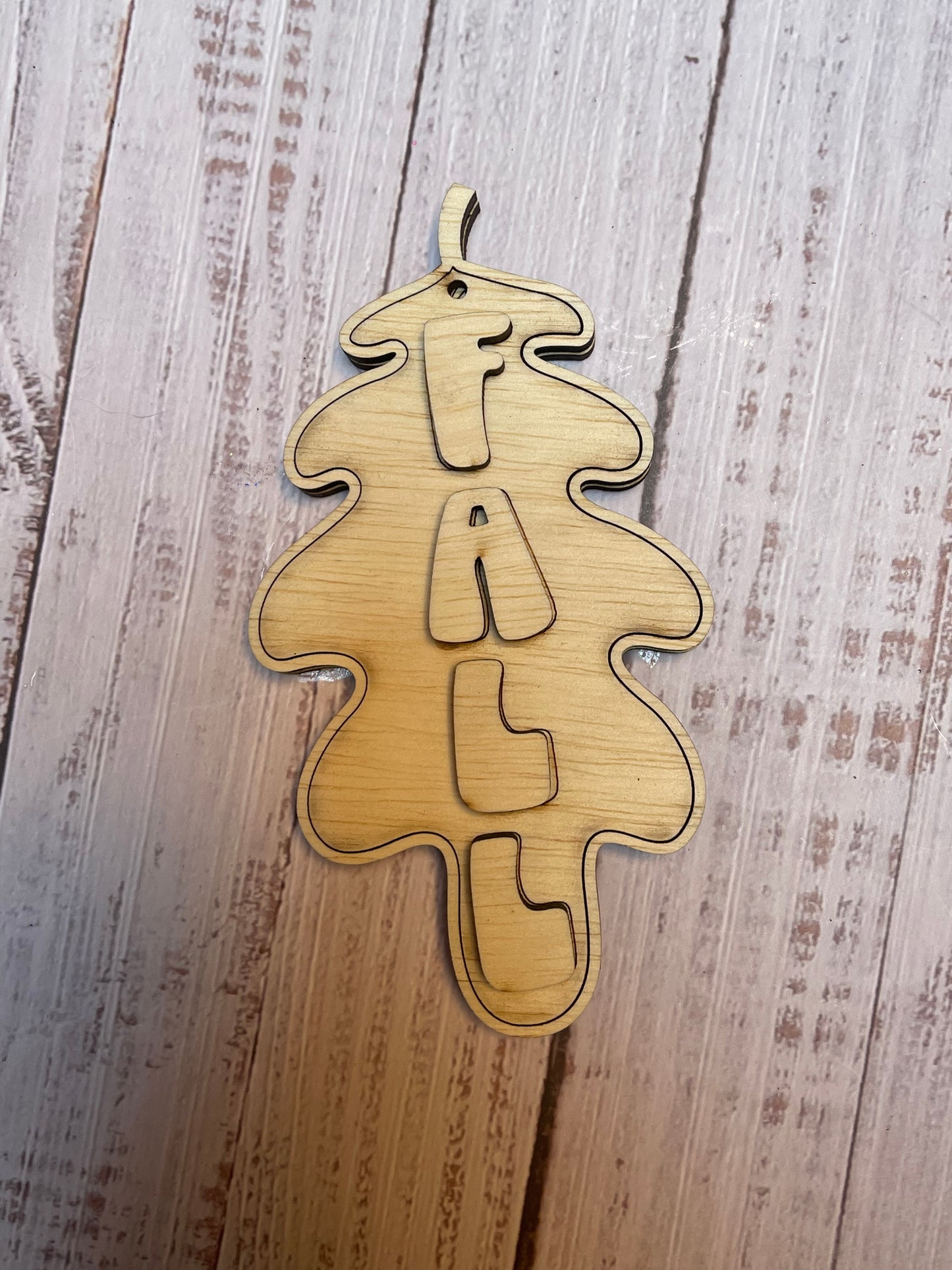 Fall Trinket Tray with bonus ornament. 3 layer. DIY wood cutout.