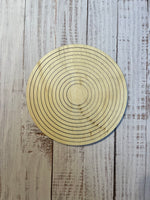 1/4” thickness wood round frames