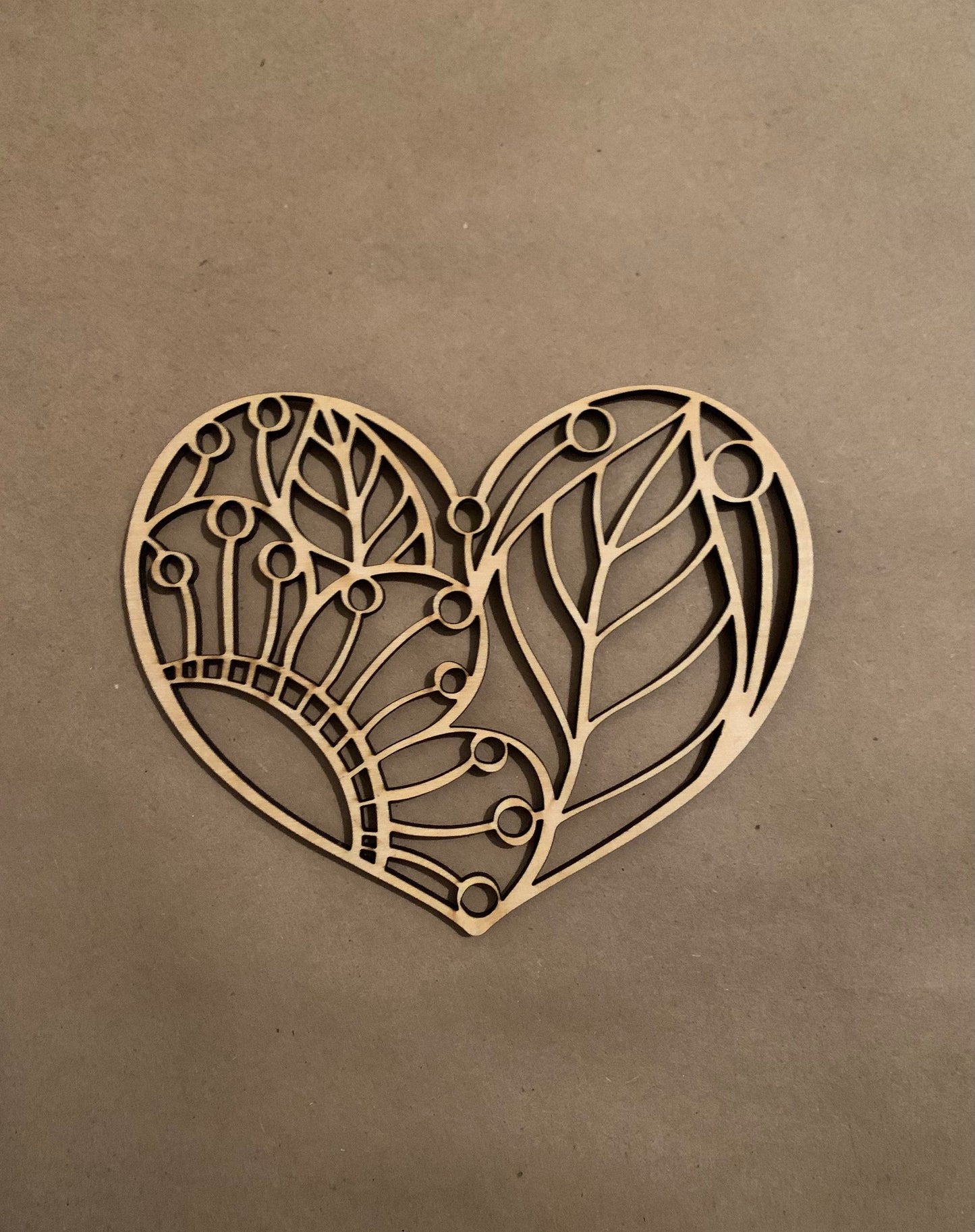 Simple Floral Heart Unfinished Wood frame. Resin art frame. DIY wood cutout. Unfinished laser cut wood resin frame. Wood blanks.