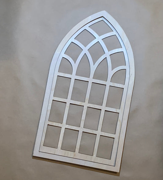 DIY Cathedral Window Frame - Laser Cut Unfinished Wood Project