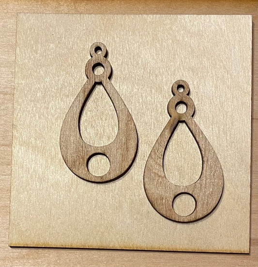 Blank Wood Earrings. DIY jewelry. Unfinished laser cut wood jewelry. Wood earring blanks. Unfinished wood earrings. Wood jewelry blanks.