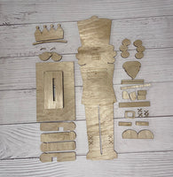 Build your own Nutcracker with stand Unfinished Wood Resin Art Frame. Resin art frame. DIY wood cutout. Unfinished laser cut wood resin frame.