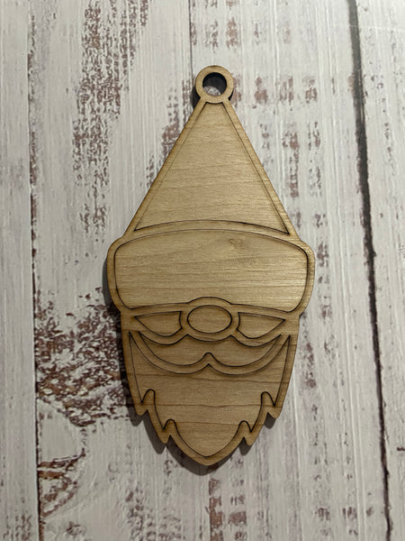 Santa Unfinished wood ornament