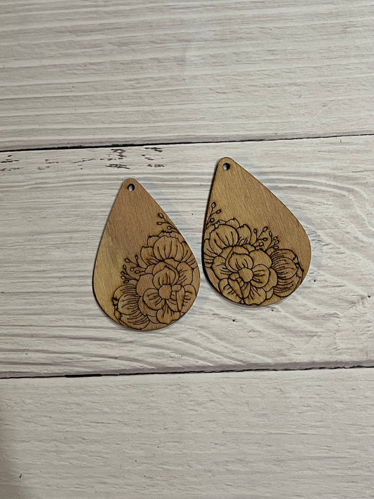 Blank Wood Earrings. DIY jewelry. Unfinished laser cut wood jewelry. Wood earring blanks. Unfinished wood earrings. Wood jewelry blanks.