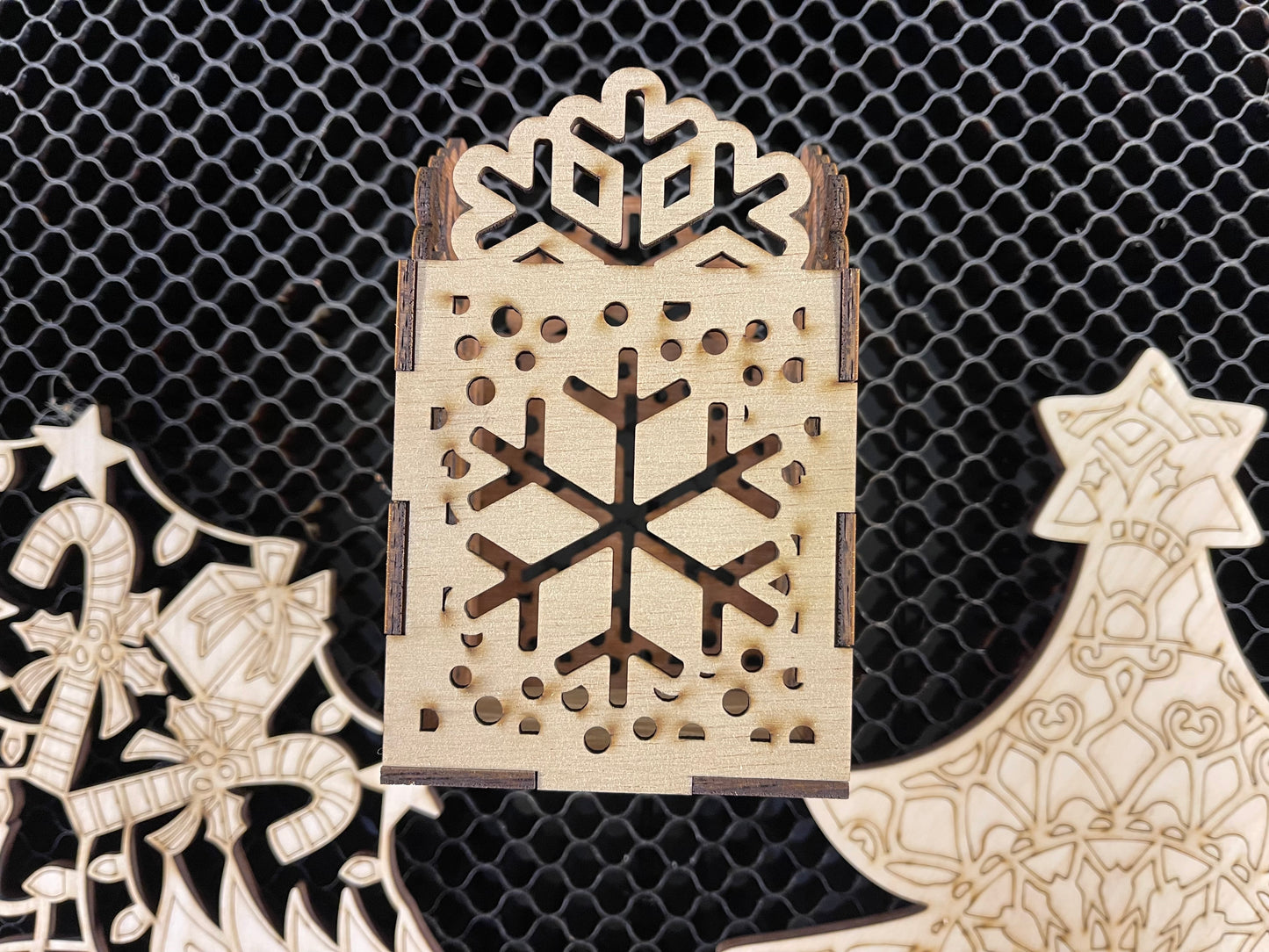 Snowflake Light Box - Laser Cut Unfinished Wood Project