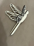 3D Dragonfly Unfinished Wood Blank. DIY wood cutout. Diy painting blank.