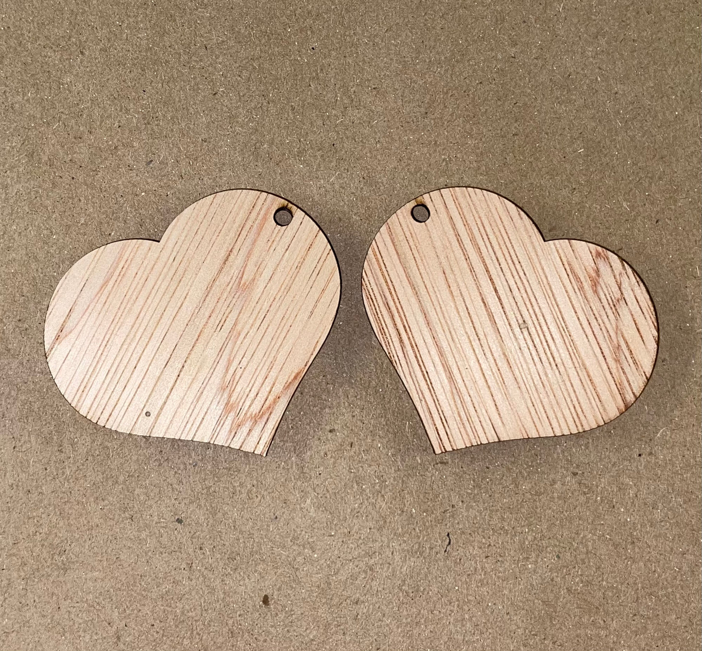 Solid Heart Blank Wood Earrings. DIY jewelry. Unfinished laser cut wood jewelry. Wood earring blanks. Unfinished wood earrings. Wood jewelry blanks.