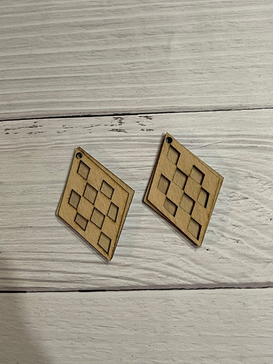 Blank Wood Earrings. DIY jewelry. Unfinished laser cut wood jewelry. Wood earring blanks. Unfinished wood earrings. Wood jewelry blanks.