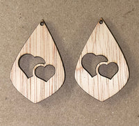 Triple Drop Wooden Earring BLANKS Jewelry Blanks Earring Blanks Make Your  Own Jewelry Wood Blanks 