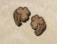 St. Patrick’s Day Blank Wood Stud Earrings. DIY jewelry. Unfinished laser cut wood jewelry. Wood earring blanks. Unfinished wood earrings. Wood jewelry blanks.