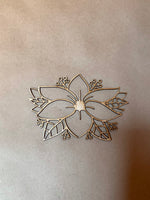 Flower Unfinished Wood frame. Resin art frame. DIY wood cutout. Unfinished laser cut wood resin frame.