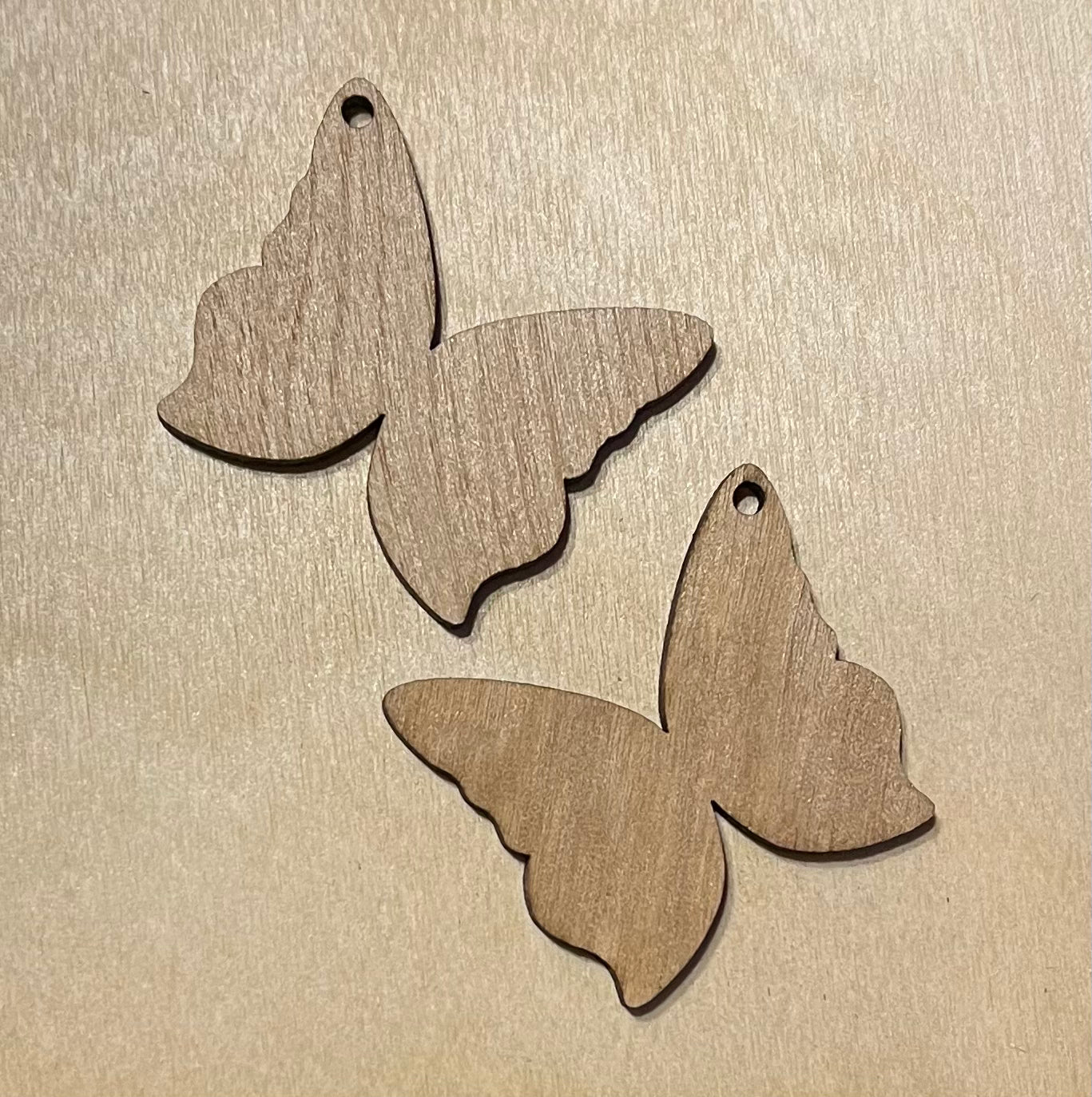 Butterfly Blank Wood Earrings. DIY jewelry. Unfinished laser cut wood jewelry. Wood earring blanks. Unfinished wood earrings. Wood jewelry blanks.