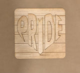 Pride themed mini set Unfinished Scored Wood Tiered tray set. DIY Halloween Decor.