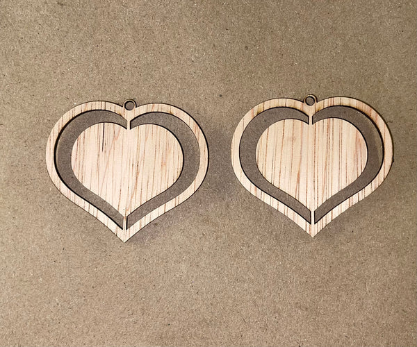 Unfinished Wood Heart Cutouts