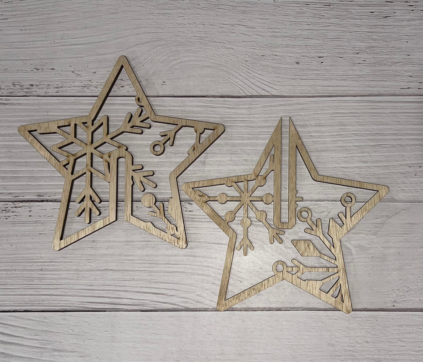 3D Star Unfinished Wood Blank. DIY wood cutout. Diy painting blank.