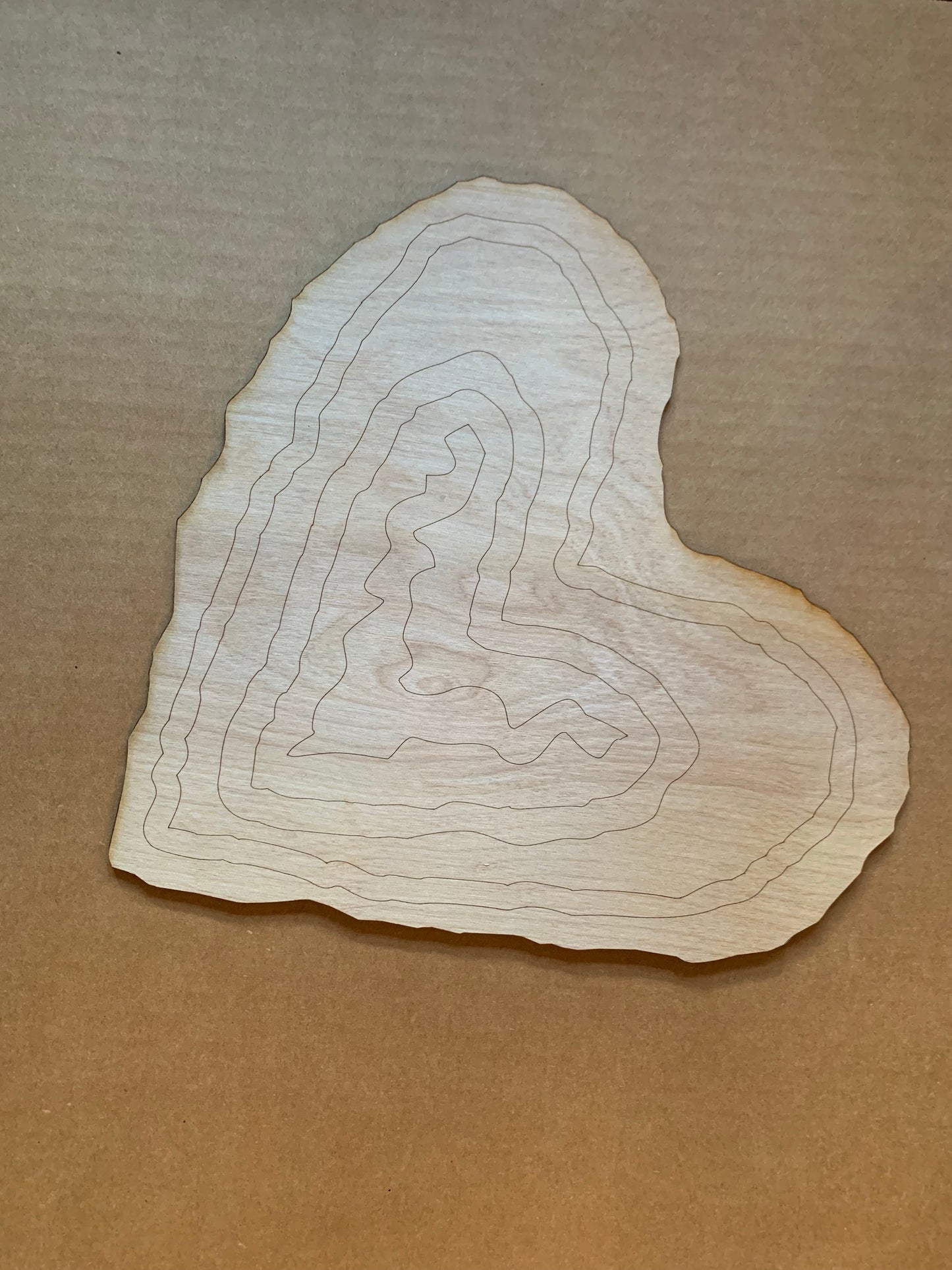 Heart Geode Resin Art Base. DIY wood cutout.