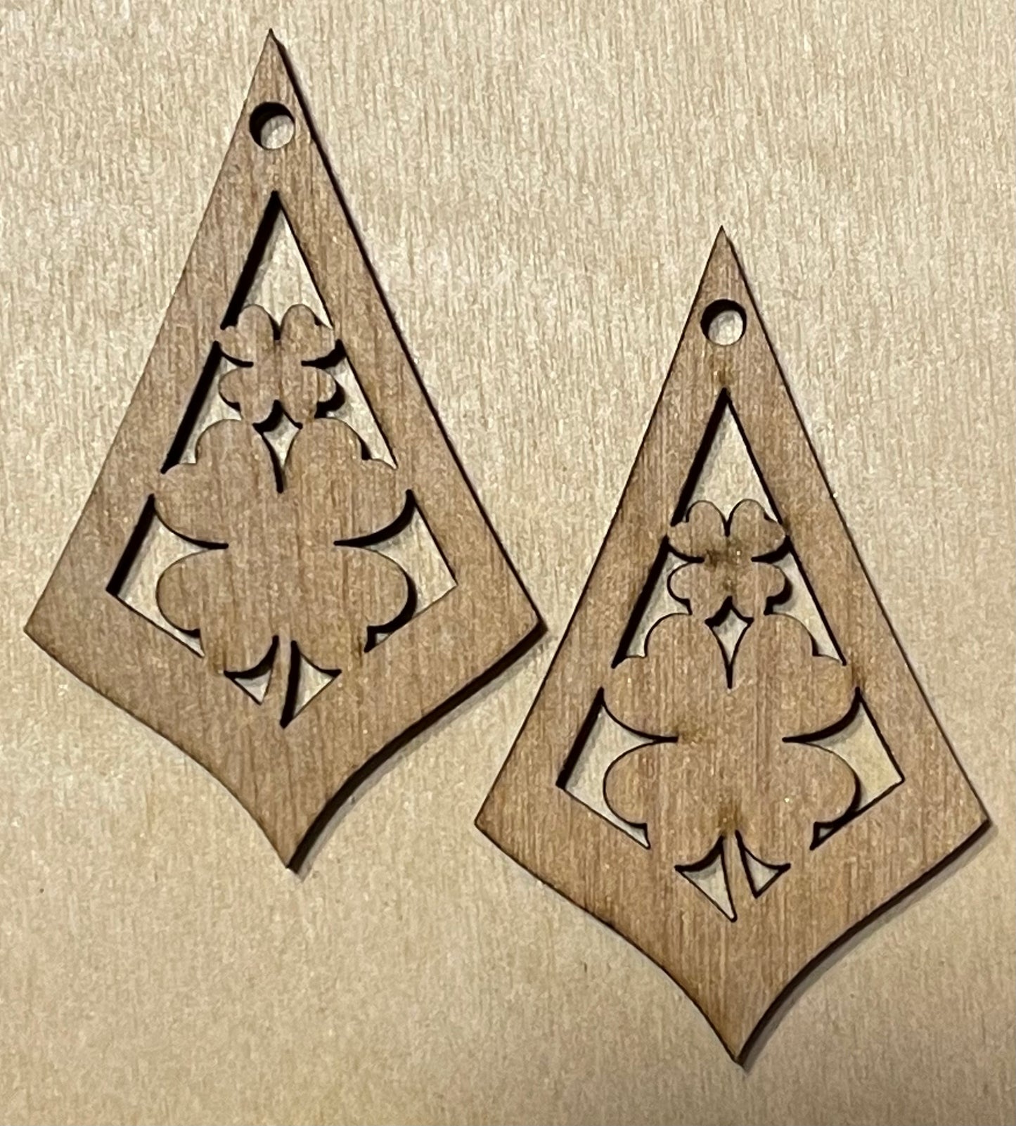 St. Patrick’s Day Blank Wood Earrings. DIY jewelry. Unfinished laser cut wood jewelry. Wood earring blanks. Unfinished wood earrings. Wood jewelry blanks.