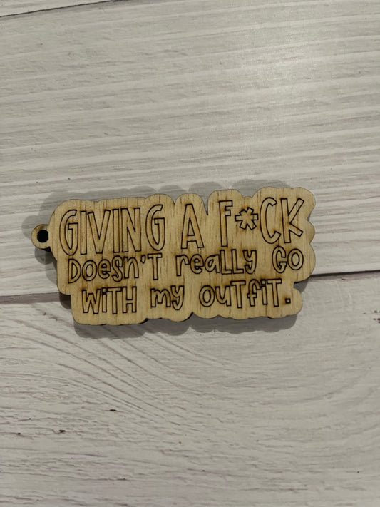 NSFW Unfinished Wood Keychain Blank