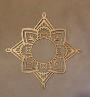 Intricate Mandala Unfinished Wood frame. Resin art frame. DIY wood cutout. Unfinished laser cut wood resin frame. Wood blanks.