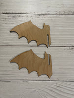 3D Bat Set of 3 Bats Unfinished Wood Blank. DIY wood cutout. Diy painting blank.