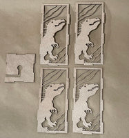 Dino Lantern Light Box - Laser Cut Unfinished Wood Project