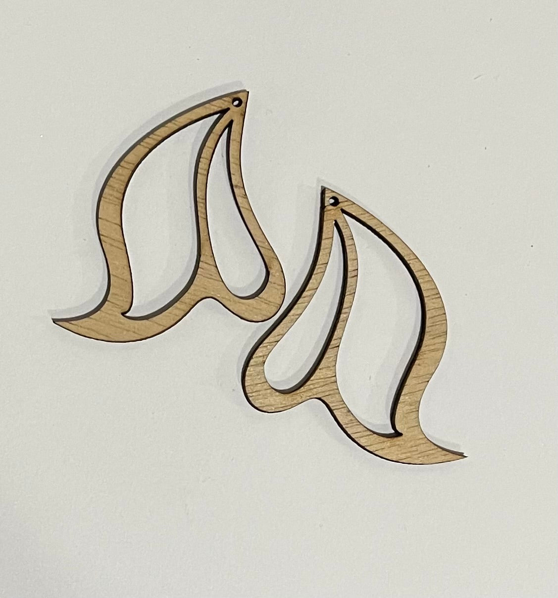 Wings Blank Wood Earrings. DIY jewelry. Unfinished laser cut wood jewelry. Wood earring blanks. Unfinished wood earrings. Wood jewelry blanks.