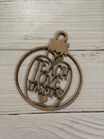 Teach Love Inspire Unfinished wood ornament