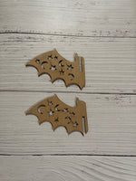 3D Bat Unfinished Wood Blank. DIY wood cutout. Diy painting blank.