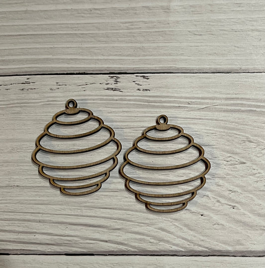 Blank Wood Earrings. DIY jewelry. Unfinished laser cut wood jewelry. Wood earring blanks. Unfinished wood earrings. Wood jewelry blanks.