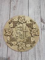 Fall Y’all Wreath Round Sign Blank Set