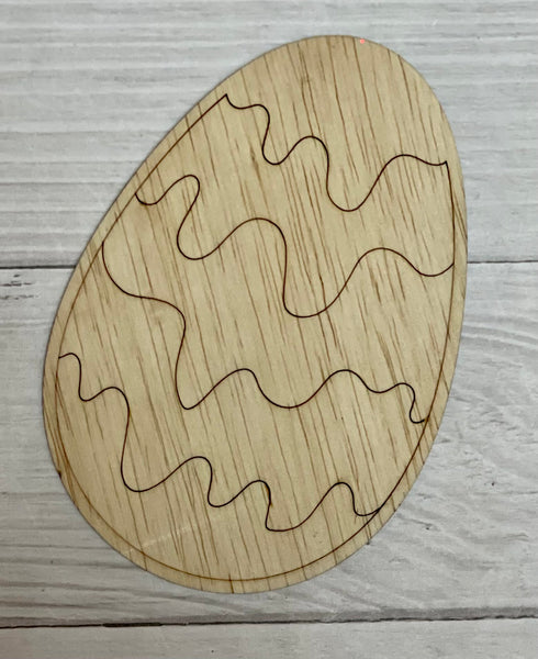 Drippy Easter Egg Unfinished Wood Resin frame. Resin art frame. DIY wood cutout. Unfinished laser cut wood resin frame.