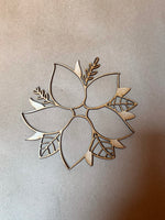 Flower Unfinished Wood frame. Resin art frame. DIY wood cutout. Unfinished laser cut wood resin frame.