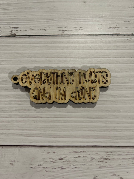 NSFW Unfinished Wood Keychain Blank