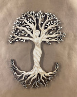 Mother Nature Tree of Life Unfinished Wood. DIY wood cutout. Unfinished laser cut wood resin frame.