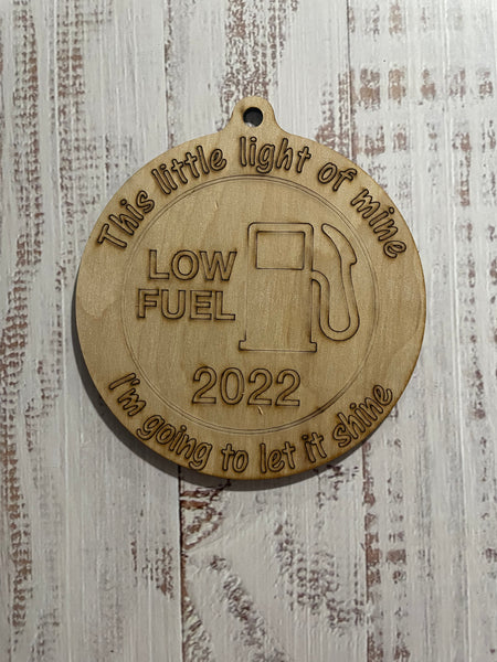 2022 Gas Unfinished wood ornament