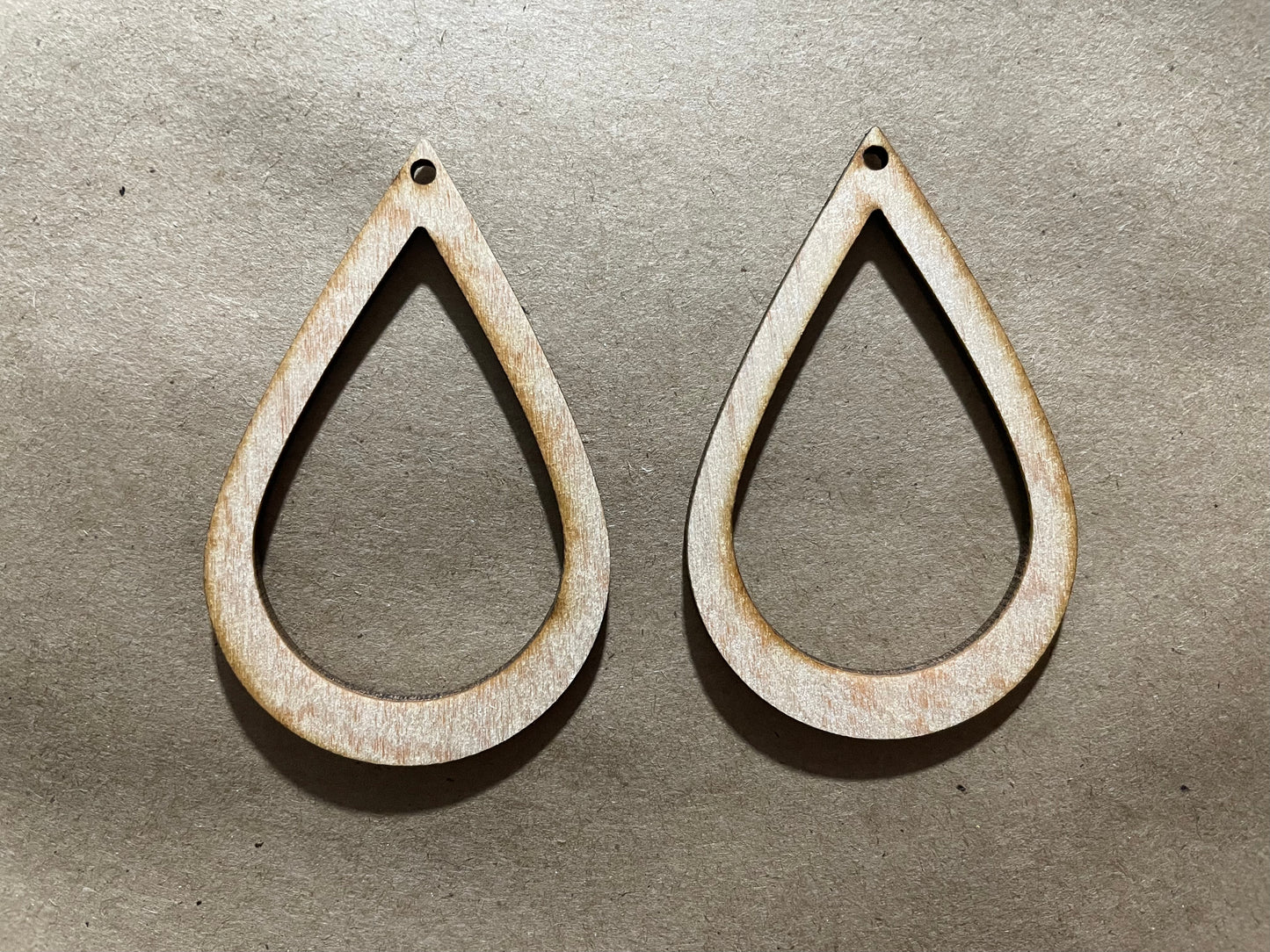 Open Back Drop Blank Wood Earrings. DIY jewelry. Unfinished laser cut wood jewelry. Wood earring blanks. Unfinished wood earrings. Wood jewelry blanks.