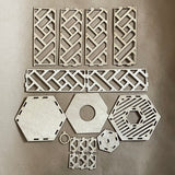 Basket Weave Pattern Lantern Light Box - Laser Cut Unfinished Wood Project