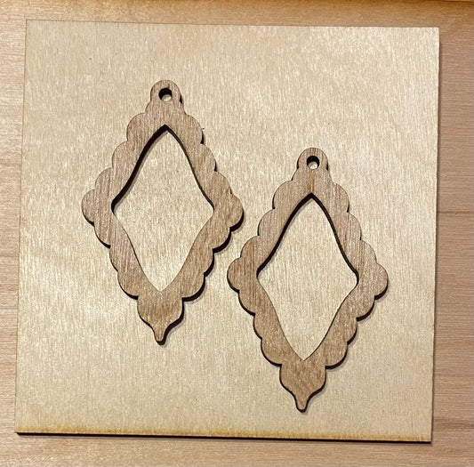 Blank Wood Earrings. DIY jewelry. Unfinished laser cut wood jewelry. Wood earring blanks. Unfinished wood earrings. Wood jewelry blanks.