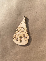 Gnome Unfinished wood ornament