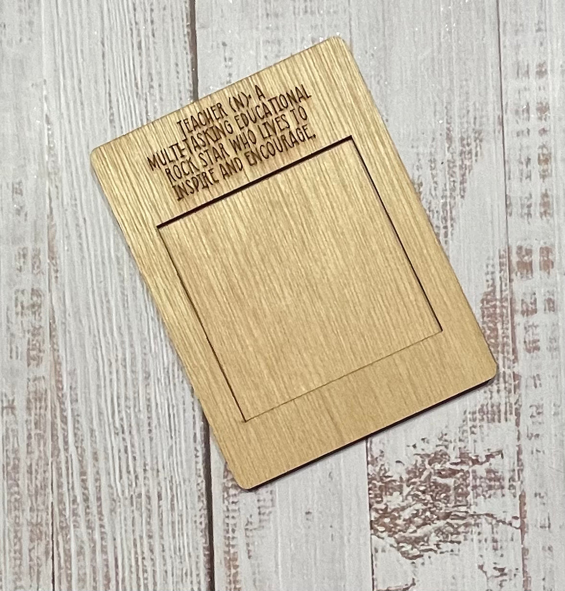 Teacher Sticky Note Holder Unfinished wood blank set – Wicked Gold