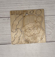 Build your Own Santa Unfinished wood ornament